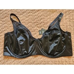 NWT Torrid Curve Black Unlined Balconette Mesh Bra Underwire 48DDD